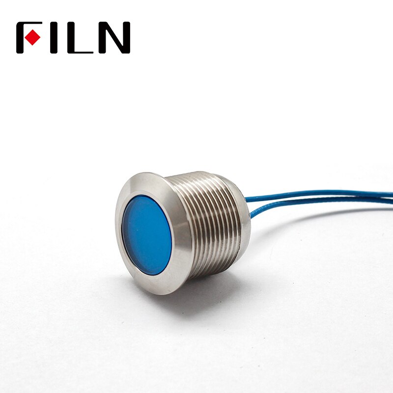 19mm led waterproof lights indicator light signal light 12v 220v 110v 24v