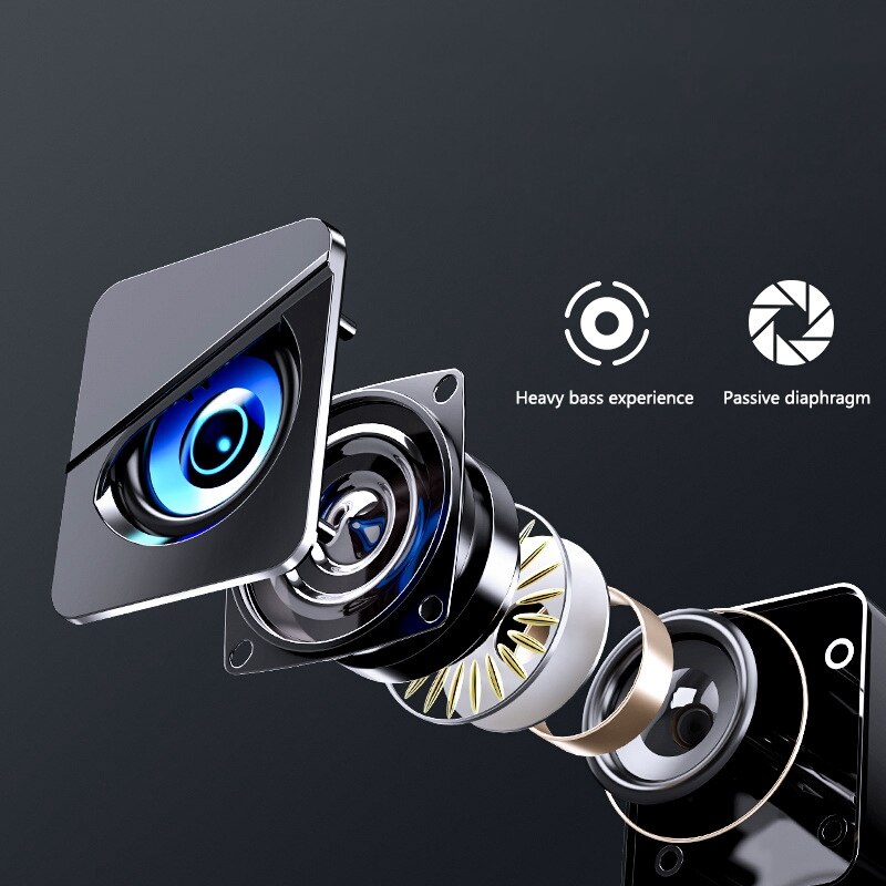 3D Sound Effect Dual Speaker Computer o, Usb Wired Home Desktop Office Gaming Notebook Subwoofer Speaker