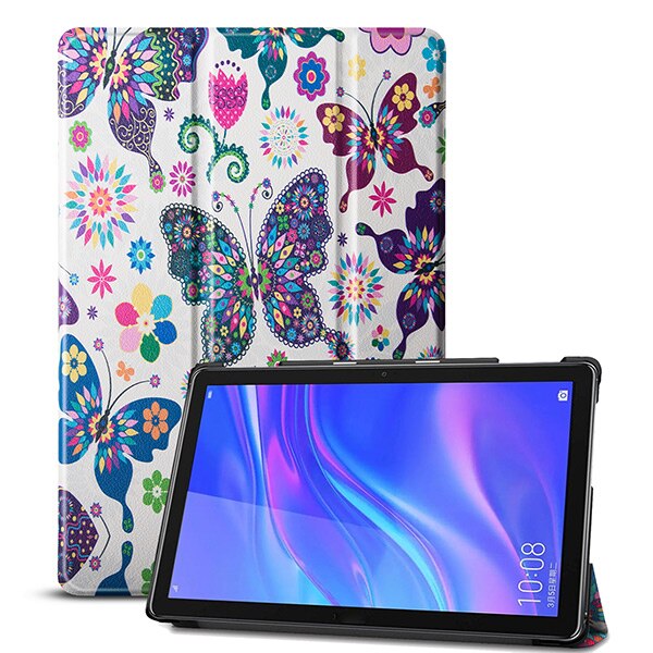 Case for Huawei Mediapad M6 10.8 Tablet Case for Huawei 10.8 PRO SCM-AL09/W09 Folio Stand Sleep Cover Shockproof Shell: Butterfly