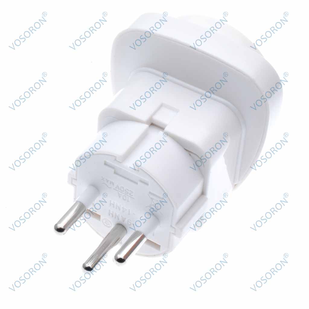 Israel 3Pin Universal Travel adapter,Israel SI-32 zu Weltweit Steckdose, IEC Typ H Reise Adapter: WEISS
