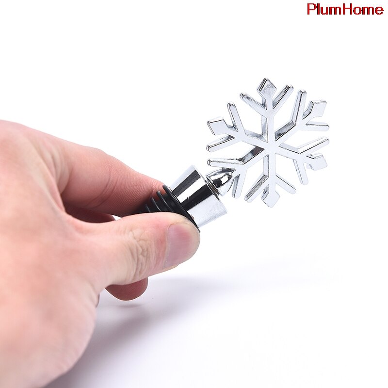10Styles Wine Bottle Stopper Zinc Alloy Decorative Snowflake Stopper Party Supplies for Keeping Wine Fresh