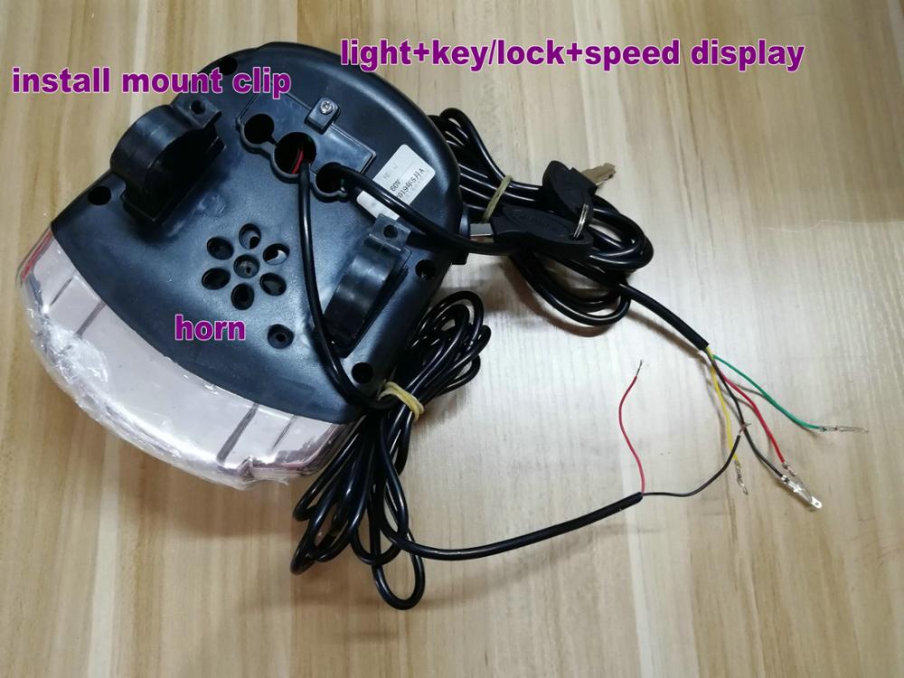 speedometer&battery level indicator&48V60v display with frontlight+bluetooth electric bike scooter tricycle mobility diy part
