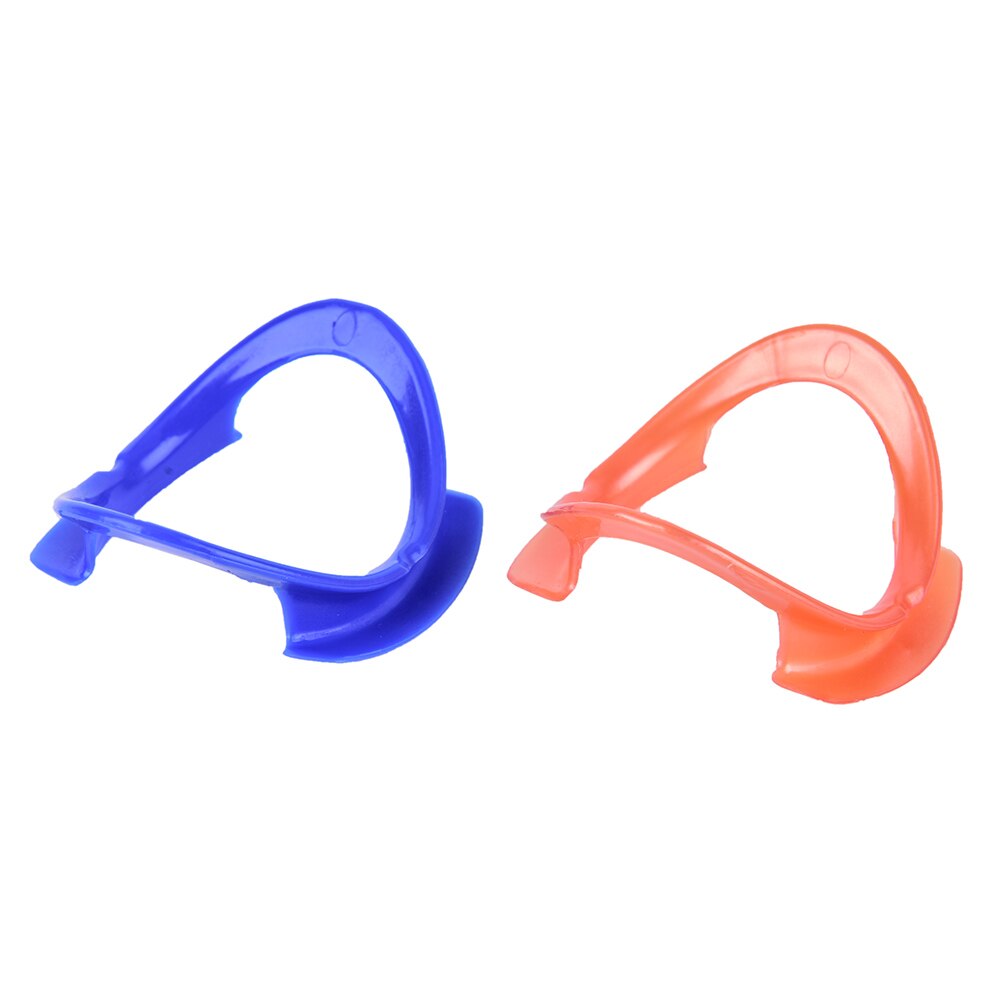 Blauw Oranje 2 Kleuren Intraoral Tanden Bleken Cheek Lip Retractor O-Vorm Mond Opener 70*65.5*12mm