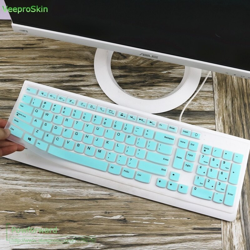 Dla Lenovo pulpit komputera w jednym PC S3150 S4250 S2010 S3040 S4150 S5130 klawiatura pokrywa protector: whiteblue