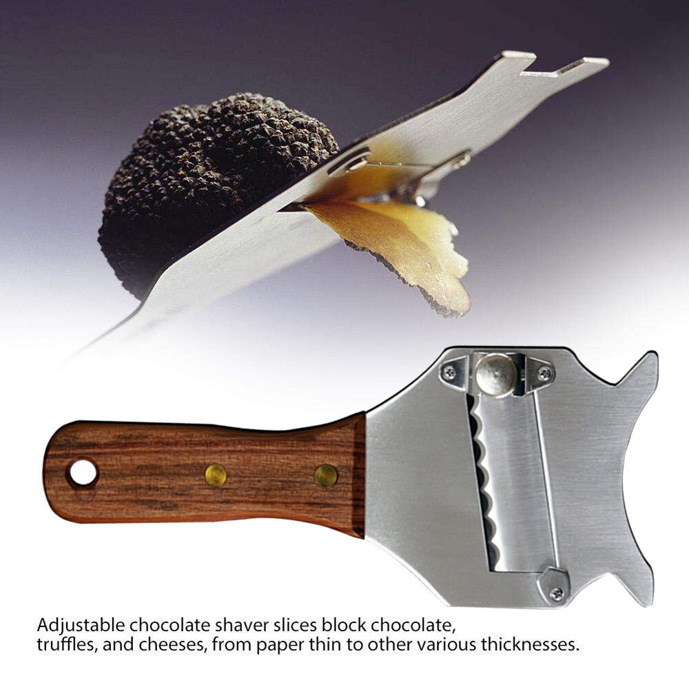 Stainless Steel Truffle Cheese Slicer Adjustable Blade Chocolate Shaver Wavy Blade Dessert Knife Kitchen Gadgets Cheese Slicer