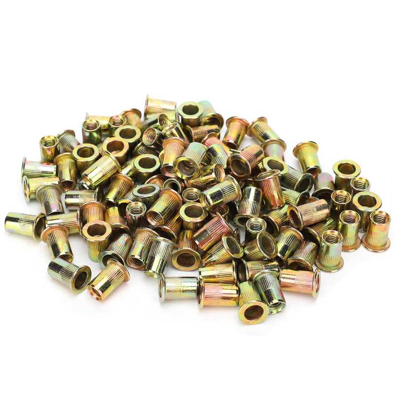 stainless wire sleeve insert threaded insert Rivet Nut M6 Color‑Plated Zinc Carbon Steel Fastener Hardware Industrial