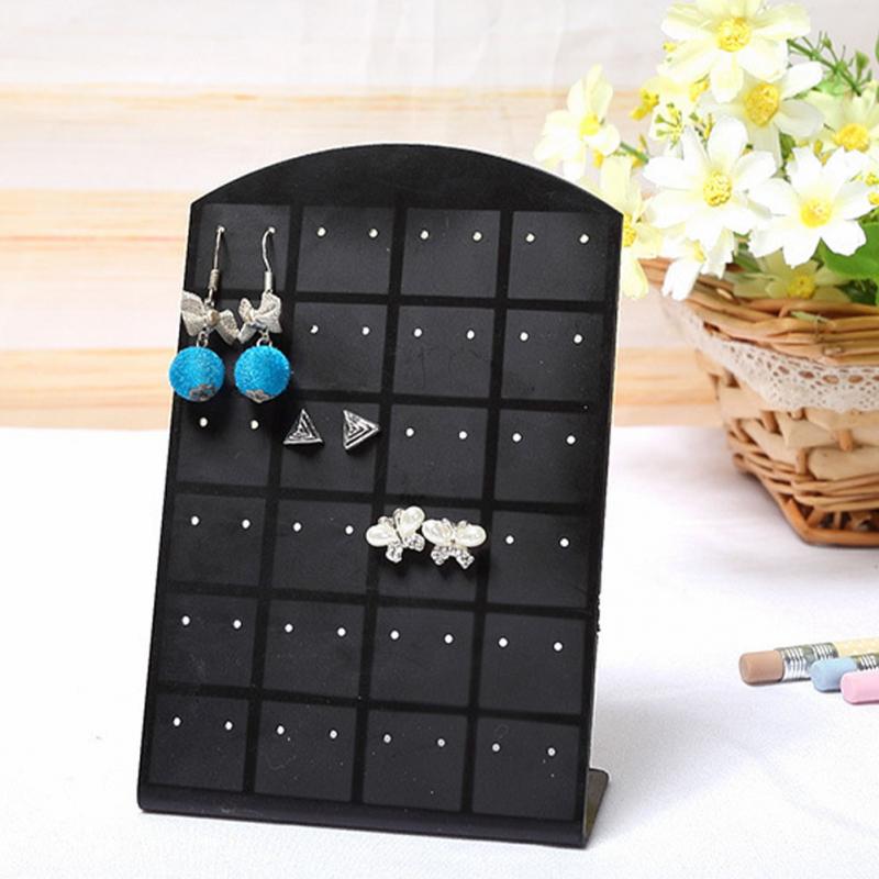 Soporte para Exhibidor de joyas y pendientes para mujer, organizador de almacenamiento, colgador de pendientes, soporte de exhibición, herramienta de joyería, 24/36 pares