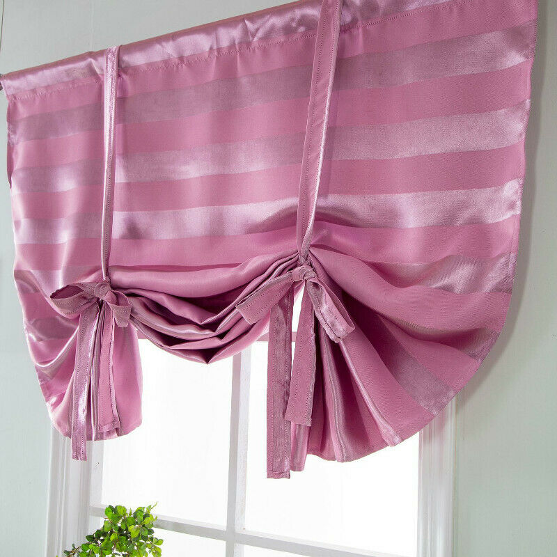 Verduisterende romeinse gordijnen in pastorale stijl, geschikt voor raamdecoratie, balkon, café, keuken: 03