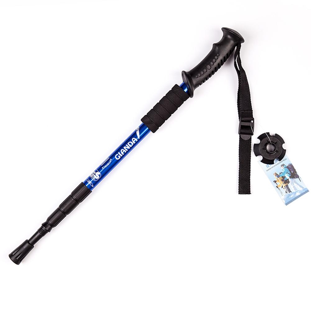 1Pc Anti Shock Walking Sticks Adjustable Walking Poles Trekking Hiking Poles Ultralight Telescopic Walking Canes Hiking Stick