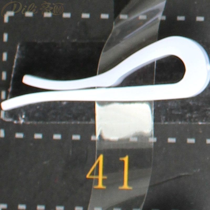 200 stück Kunststoff Hemd Clips Weißes Hemd Stift Kleidungsstück Verpackung Socken Paket Clips transparent: 41 Weiß