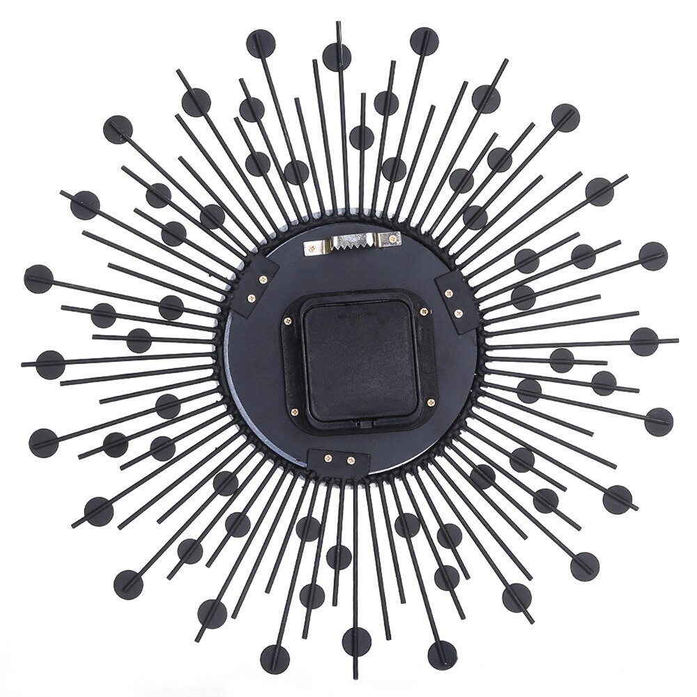 Rhinestone Inlaid 3D Silent Quartz Wall Clock Home Bedroom Hanging Decor Round clock with rhinestone decorate