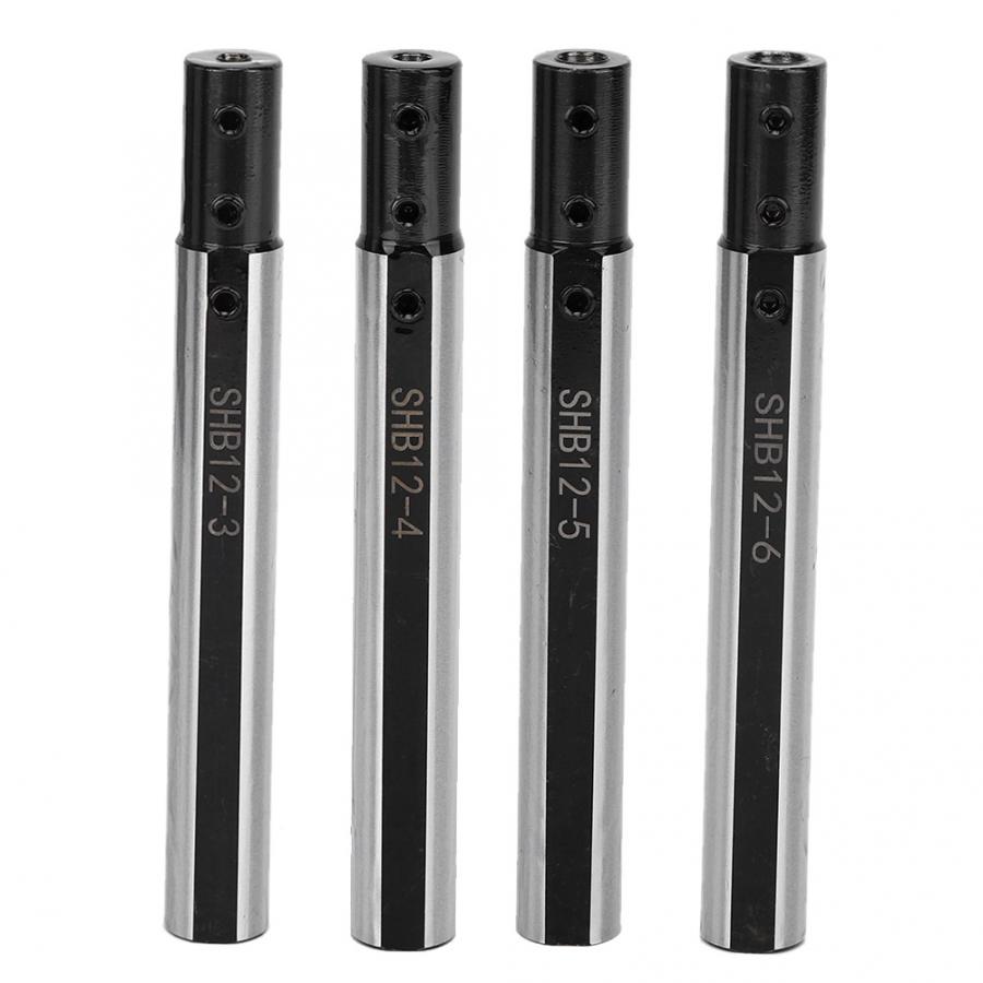 SHB12 10L Small Bore Boring Bar High Speed Steel Lathe Extension Tool Holder Small Hole Bracket For CNC Turning Milling Machine