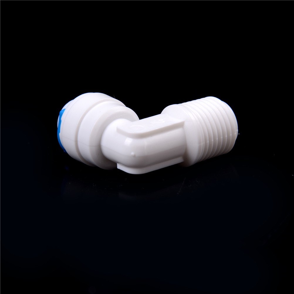 5Pcs 1/4"X1/4" Tube Push Fit Union Elbow Quick Connect Water Filter