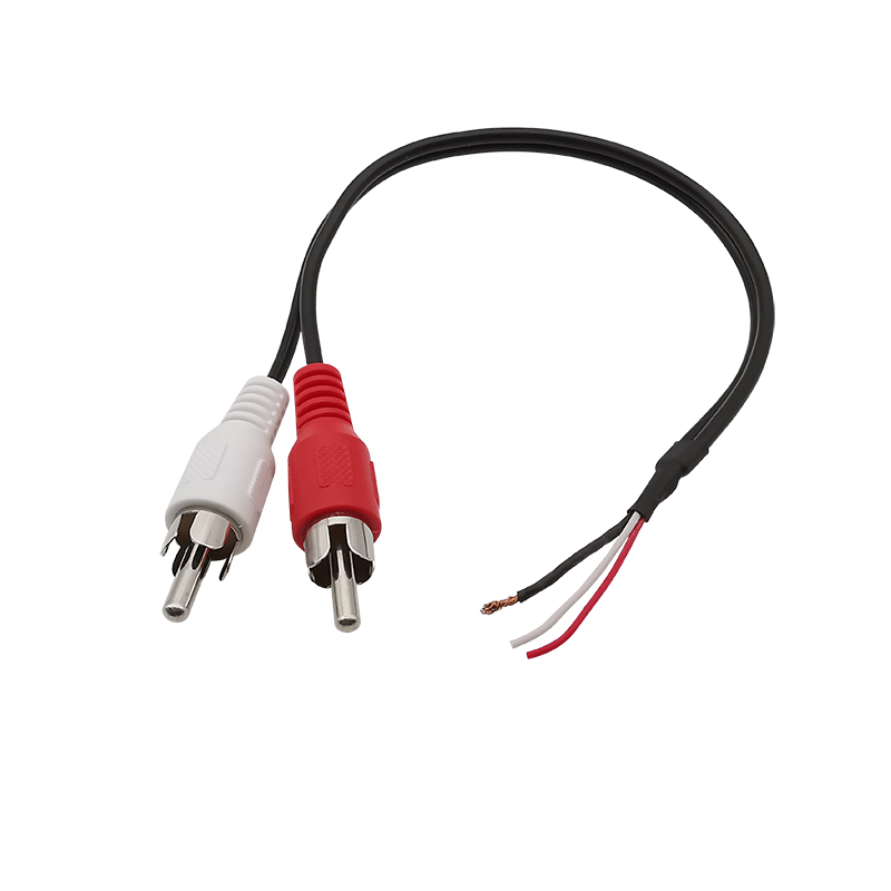 Rca Mannelijke Stekker/Rca Vrouwelijke Socket Naar Blote Draad Open Einde Audio Videocamera Kabel Verlenging Solderen Diy Snoer Connector: MULTI
