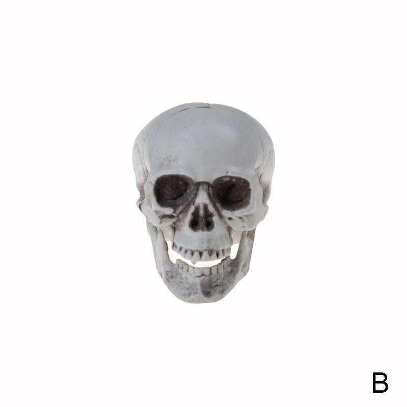 Statues Sculptures Halloween Decorations Artificial Plastic Bone Party Horror Skull Head Ornament Model Bar Skull Scary Ske L1R8: 4.5x4.5x6cm