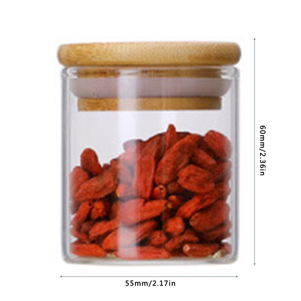 Multifunctional Storage Bottle Stackable Transparent Glass Kitchen Dried Fruit Snack Storage Bottle Food Bulk Sealed Container