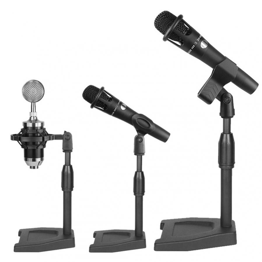 Desktop Microfoonstandaard Mic Stand Bureau Telescopische Microfoon Beugel Telefoons Statief Verstelbare 3/8 Inch Schroef Live Apparatuur