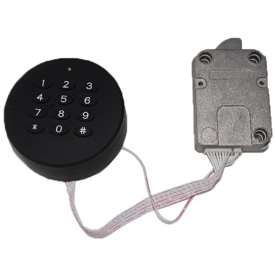 Electronic combination lock with programming delay time and dual group codes function