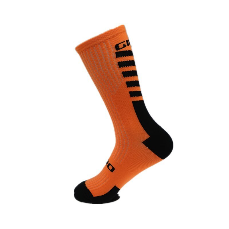 1 paar Baumwolle Dicken Kissen Kniehohe Ski Socken Winter Sport Snowboarden Skifahren Socken Warme Thermische socken: orange