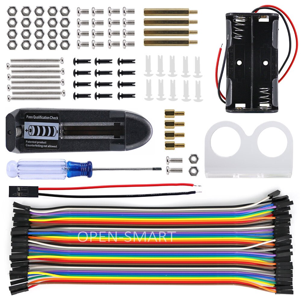 OPEN-SMART 4WD Bluetooth Gesteuert Smart Roboter Auto Kit mit Installation Tutorial & Demo-Code für Arduino
