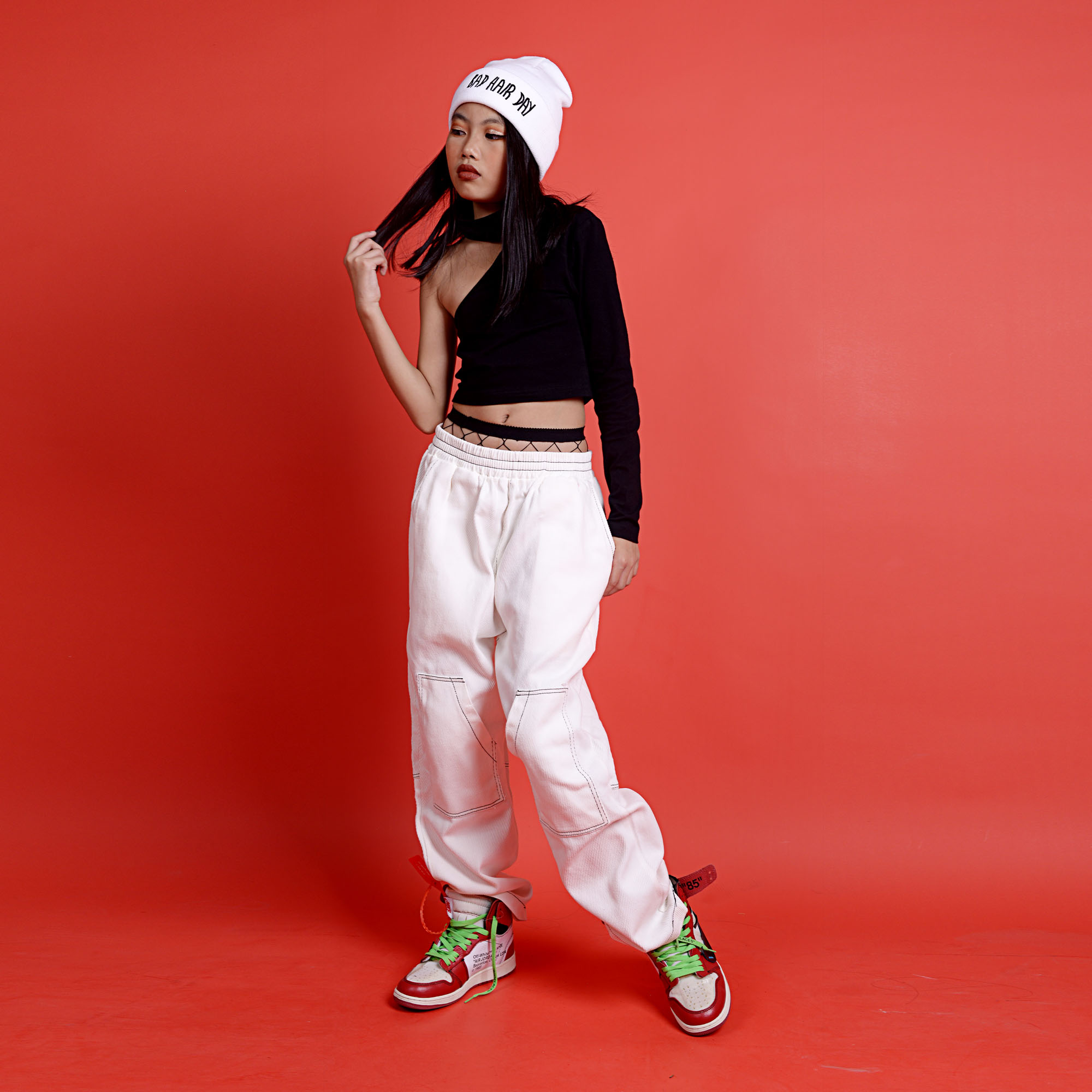 Børns street dance outfits jazz dans kostume piger hip hop tøj enkeltærmet sæt sceneshow dansetøj dqs 2976