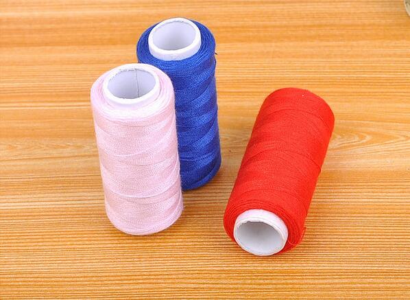 A Roll 200yards/Roll Home Sewing Machine Line Color Polyester Line Garment Sewing Thread Hand Sewing Thread Coarse Sewing Line