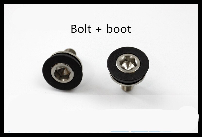 2pcs BMX BMX bottom brackets Titanium bolt M8*15mm+ Dust cover for brompton Axle accessories: Default Title