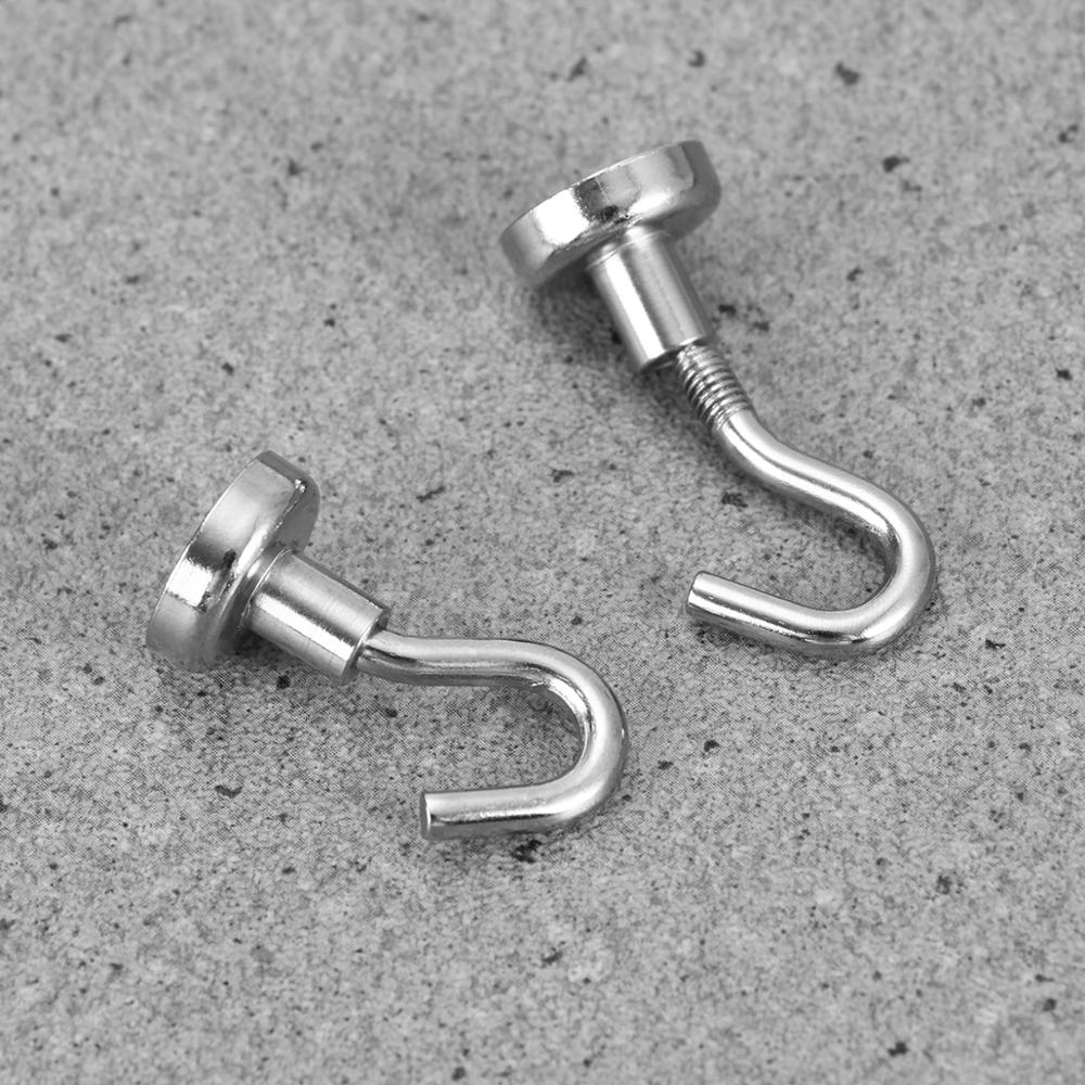 Ounona 10 stk sterke magnetiske kroker kraftig veggkrok neodym magnetholder oppheng nøkkel frakk kopp hengende oppheng til koppnøkkel