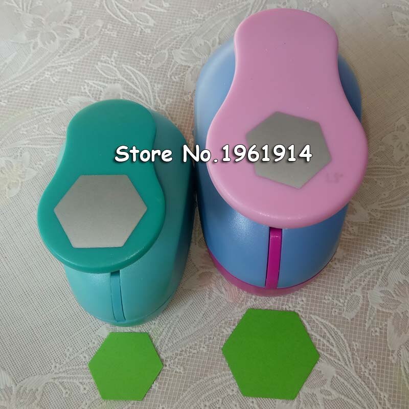Poinçon hexagonal pour découpe de papier, dispositif de gaufrage pour scrapbook, poinçon de trous pour enfants, artisanat,
