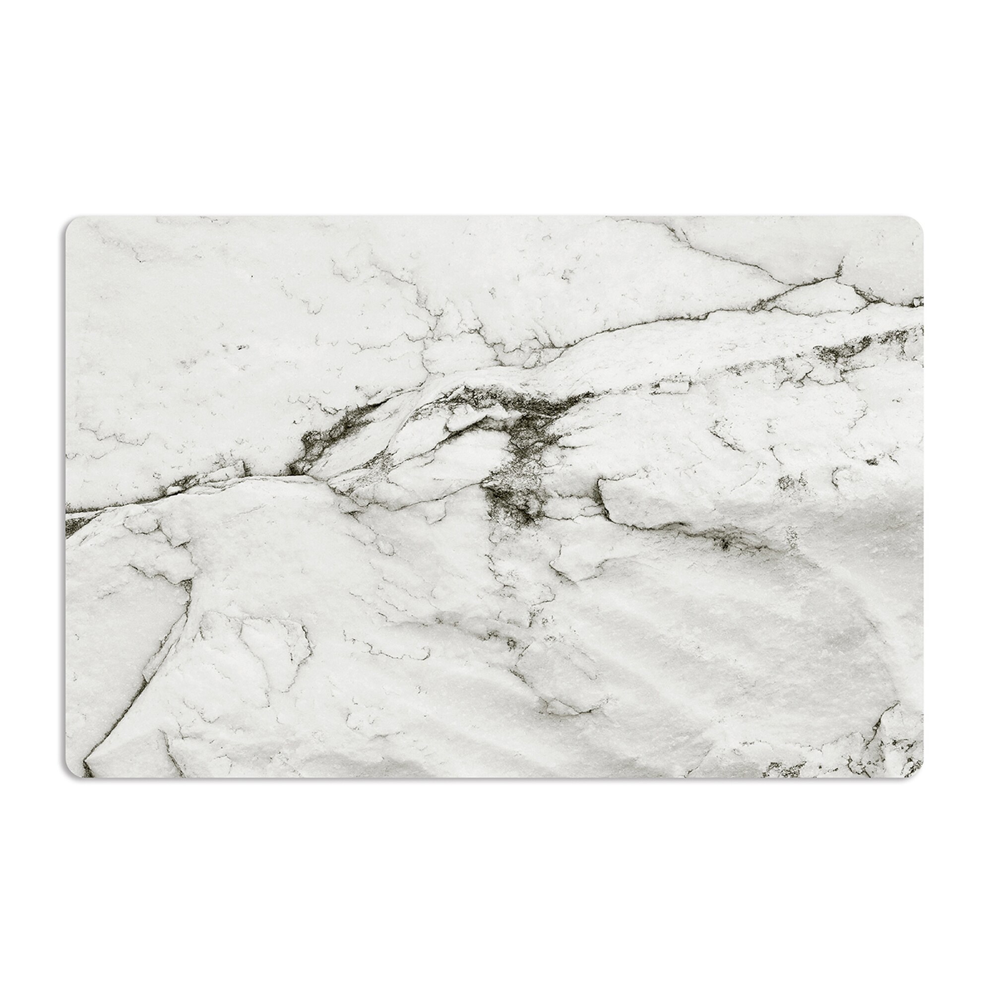 Nordisk stil marmormønster opvaskemåtte, vandtæt vestlig bordmåtte, pvc isoleringspude, fotografiske rekvisitter: Hvid