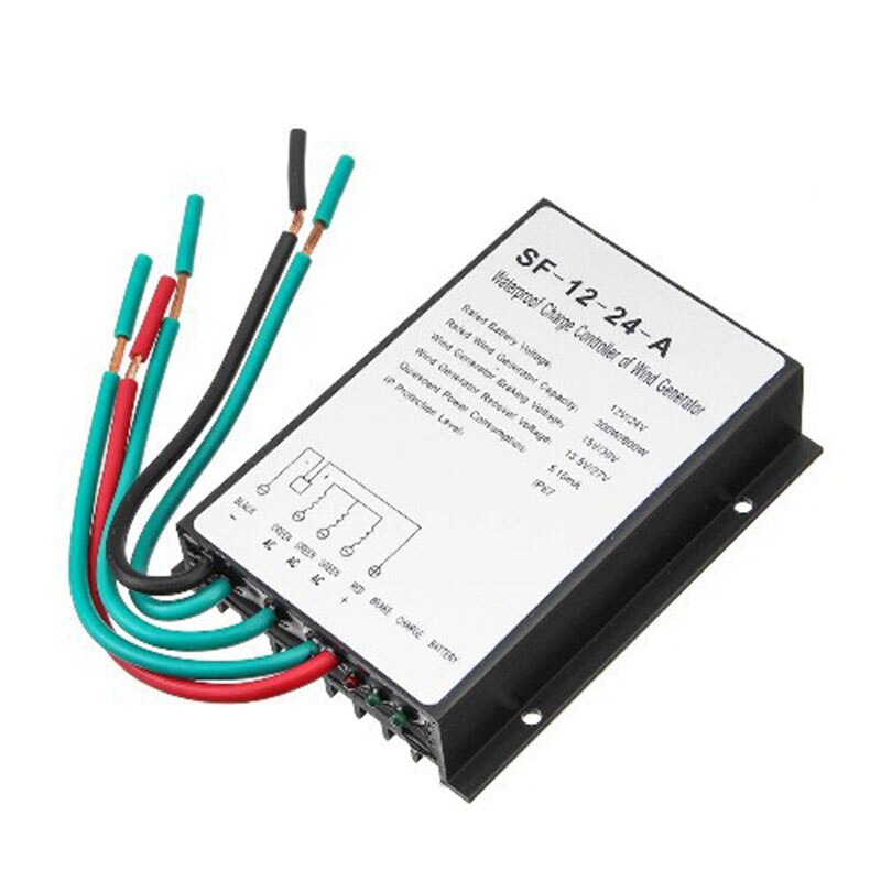 Régulateur de Charge d&#39;éolienne 12V/24V 300/600W, étanche, avec frein automatique identifié
