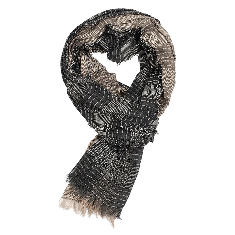 Herfst winter heren sjaal gestreept geruit casual katoenen kwast luxe sjaals britse stijl kasjmier sjaal bandana: 33-11
