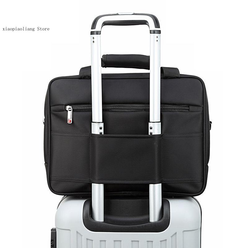 Borsa a tracolla per Computer con protezione multifunzionale Casual da lavoro in materiale di Nylon da uomo