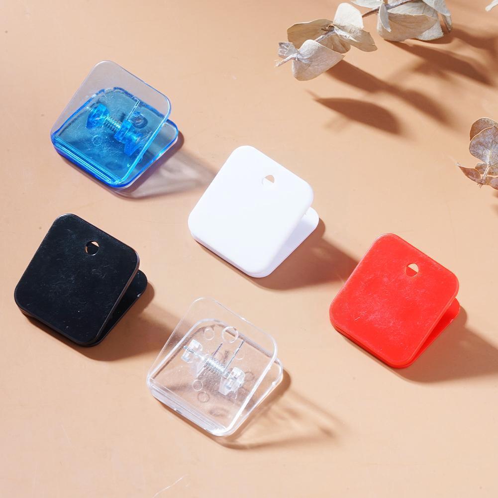 Colorful Acrylic Clamp Paper Clips Ticket Holder Paper Documents Organizer Hinge Clip Binder Clip For Office And School Sup G1n9