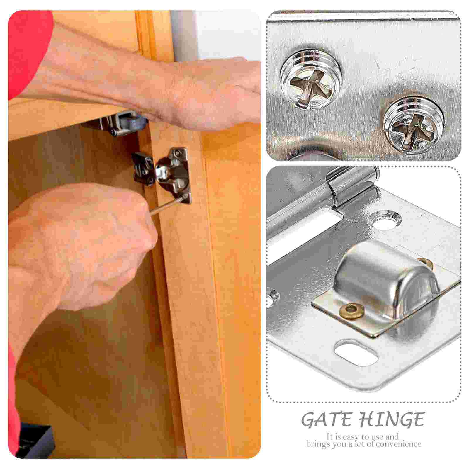 4pcs Glass Door Clip Hinge Glass Gate Pivot Hinge Glass Shower Door Hinges