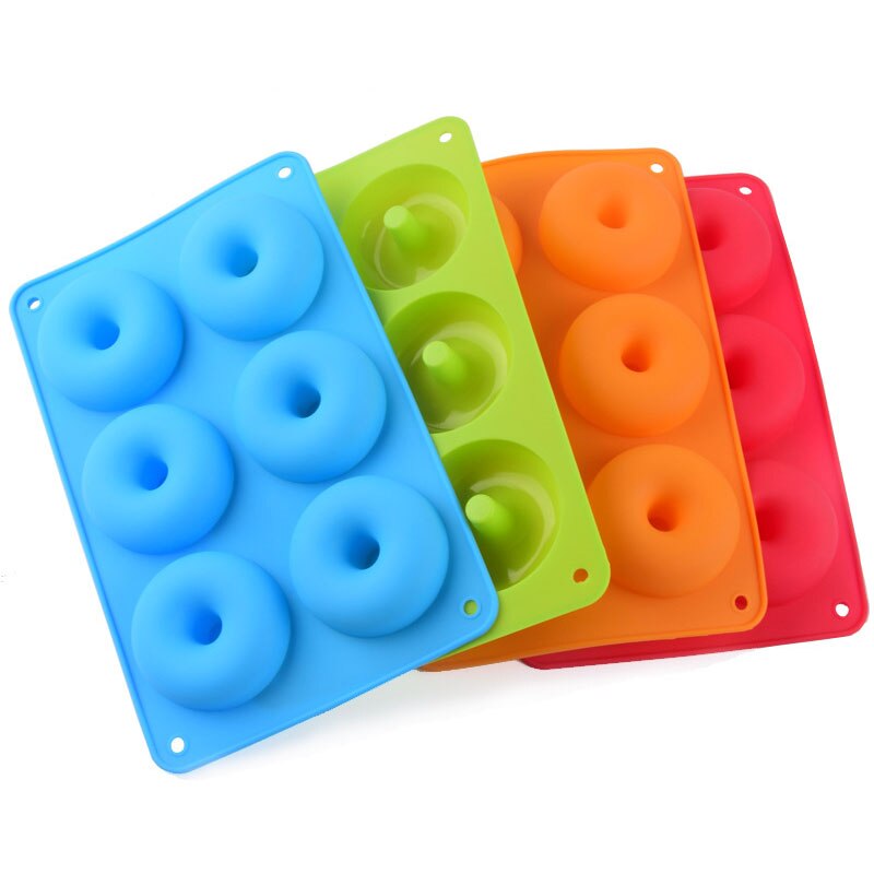Silicone Donut Mold Cake Maker Kitchen Tool Cack Non-Stick Baking Pan Strawberry 3D Mold Biscuit Mould