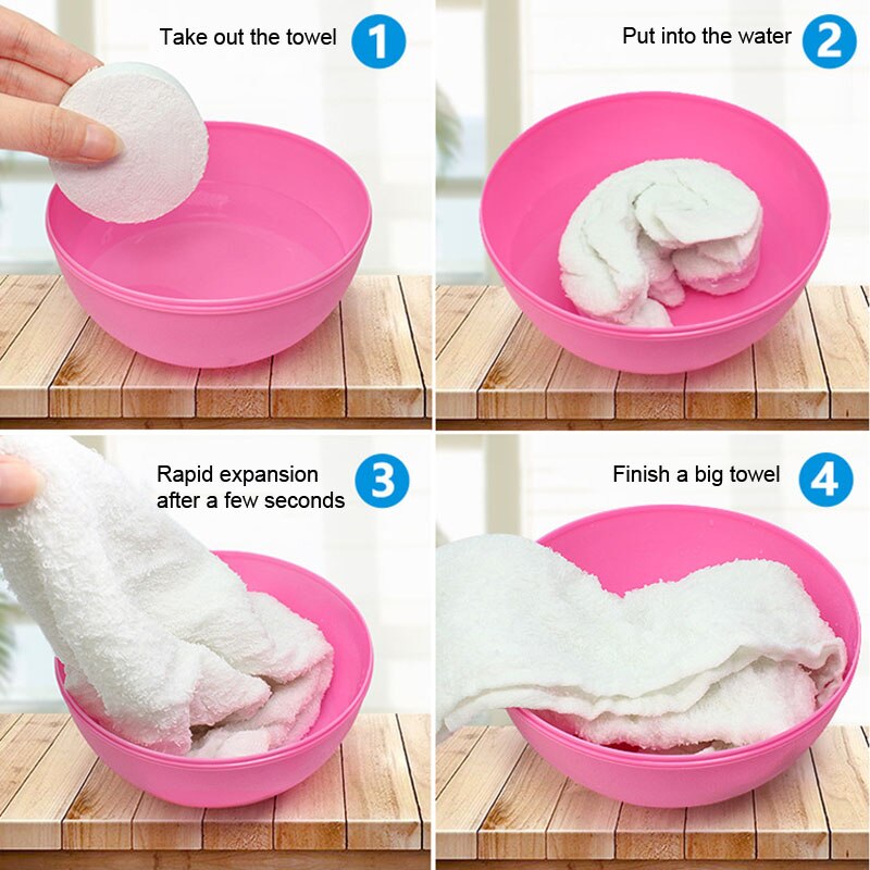 Compressed Towel Face Bath Washcloths Portable Soft For Travel Camping Outdoor Hogard OC19