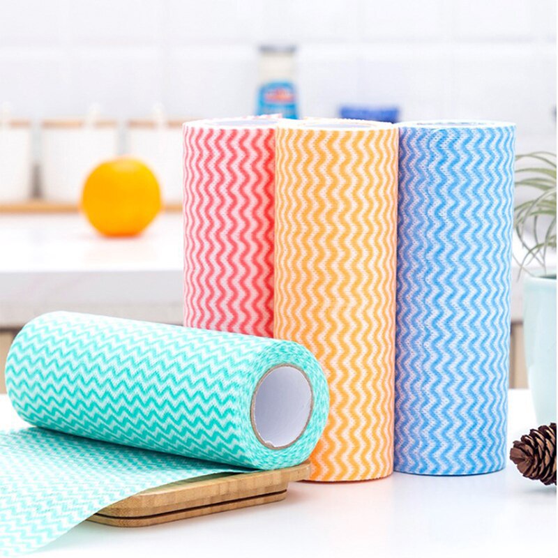 ⚡️Washable Wegwerp Vaatdoek Lui Rag Keuken Huishoudelijke Natte En Droge Niet-geweven Stof Olie-Gratis Keuken Gadgets Schoonmaken doek