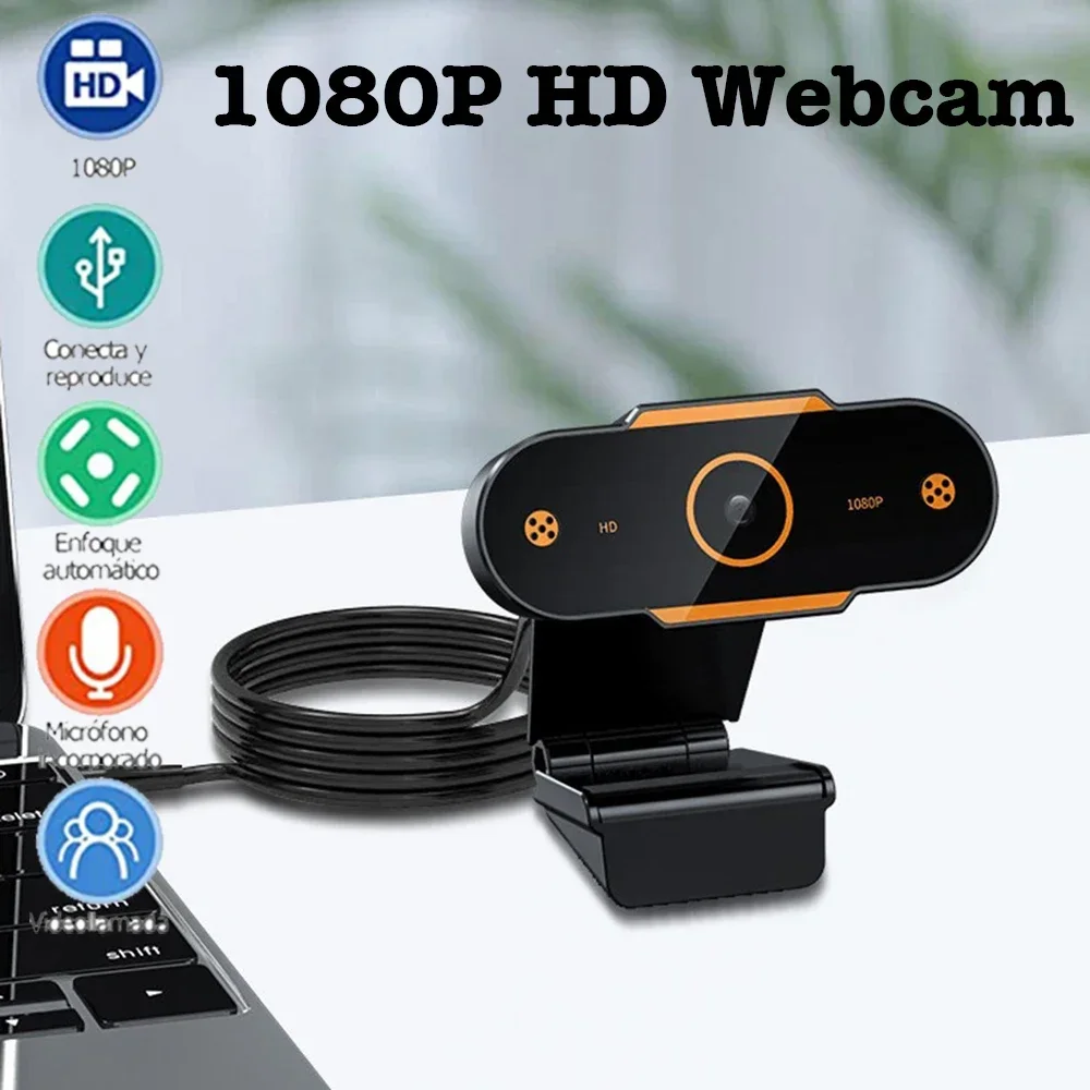 1080p hd webcam câmera foco automático webcam cmos usb computador pc câmera com microfone para chamada de vídeo rede ensino reunião de escritório