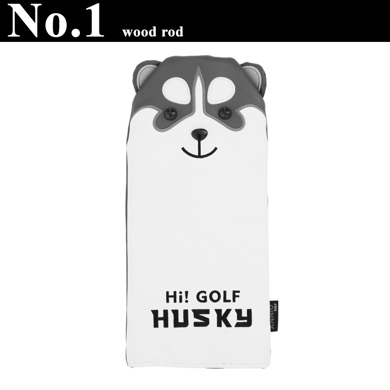 International Standard PU Waterproof Golf Club Putter Head Covers Sets Soft Velvet Inner Protective Cover Golfing Accessories: for No.1