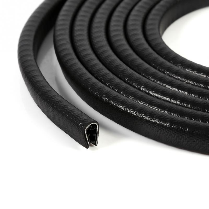 U Pijler Lock Autoruit Deur Trim Rubber Met metalen Rand Afdichting Strip afdichting Geluidsisolatie