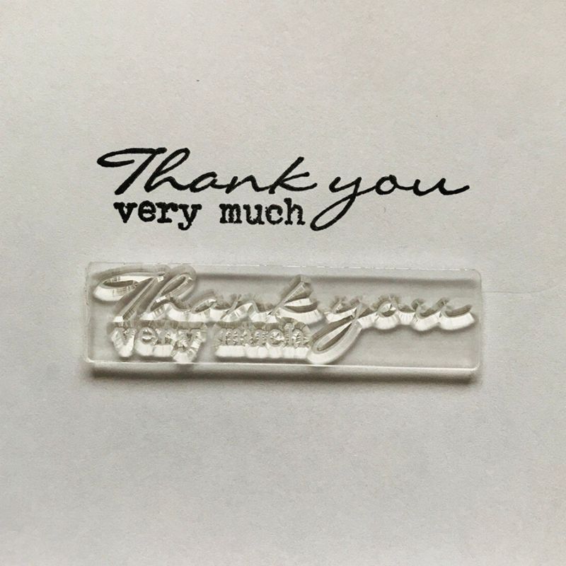Thank You Very Much Silicone Clear Seal Stamp DIY ... – Grandado