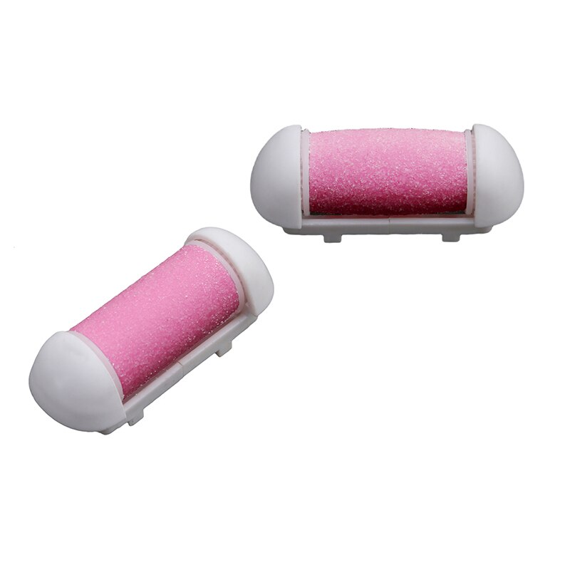 2Pcs Voetverzorging Tool Hoofden Pedi Hard Skin Remover Vullingen Vervanging Rollen Voor Scholls Bestand Voeten Care Tool: pink