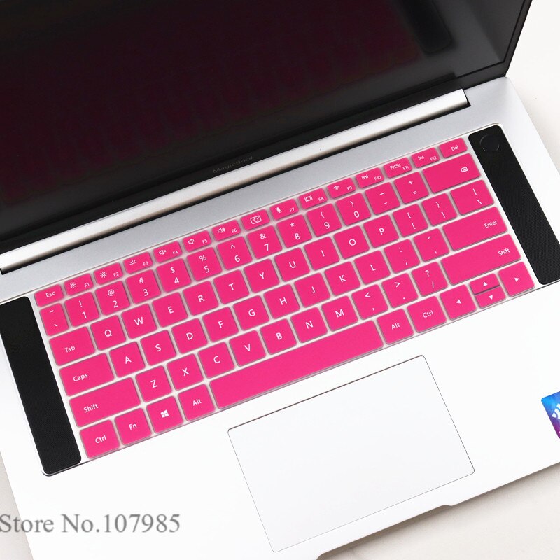 Dustproof Silicone Keyboard Cover Protector Skin For Huawei MateBook D16 16 16.1 inch Laptop: Rose