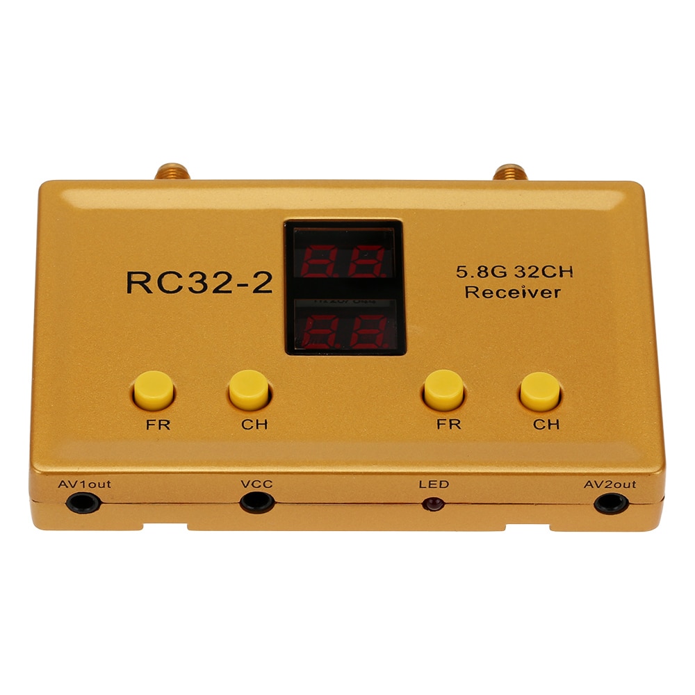 Rc32-2 5.8g 32ch modtager 2 vejs redundans av modtager dobbelt uafhængige signaler modtager høj frekvens for fpv rc multicopter