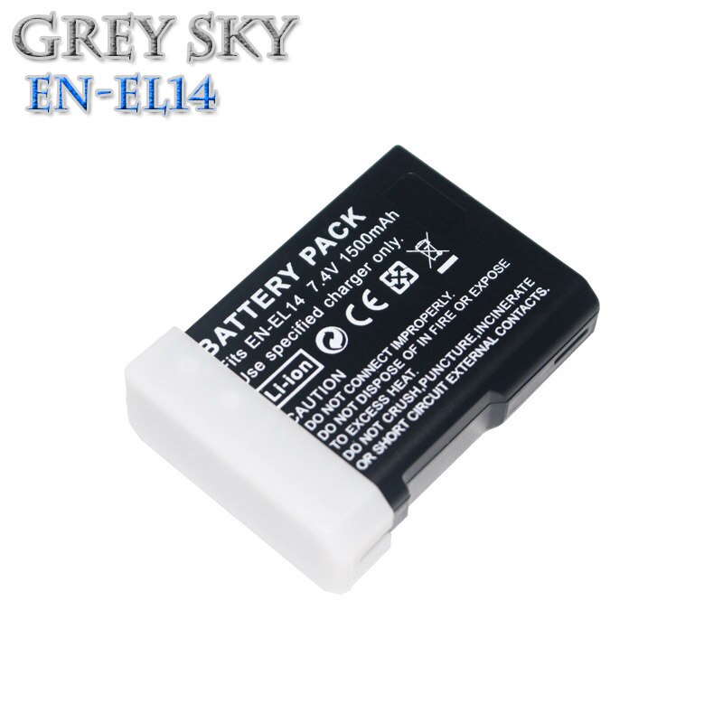4 st 1500 mah en -el14 en-el14a enel 14 batteri för nikon  d3100 d3200 d3300 d3400 d3500 d5600 d5100 d5200 p7000+ lcd usb laddare: 1 batteri