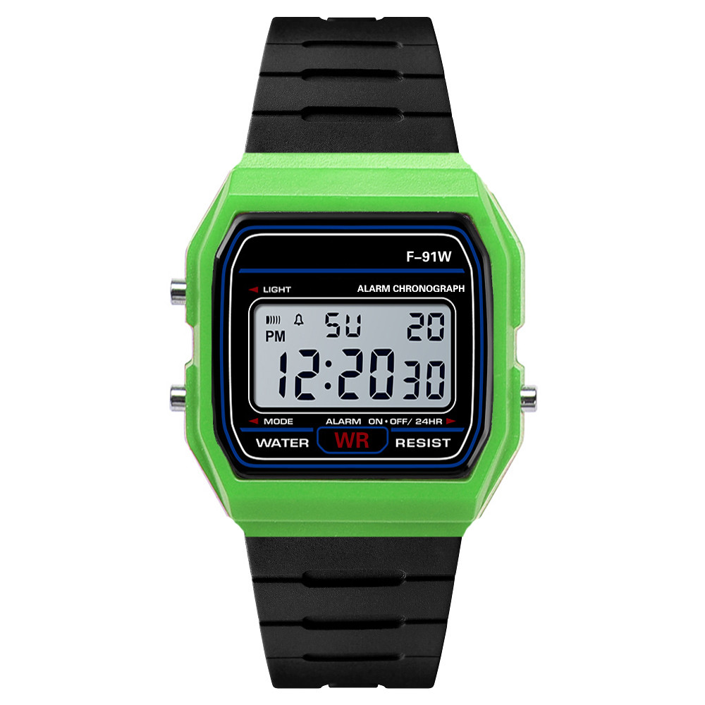 Plastic Horloges Mannen Led Digitale Horloges multifunctionele Elektronische Horloges Mannen Sport Horloges skmei relogio montre homme: 166221green