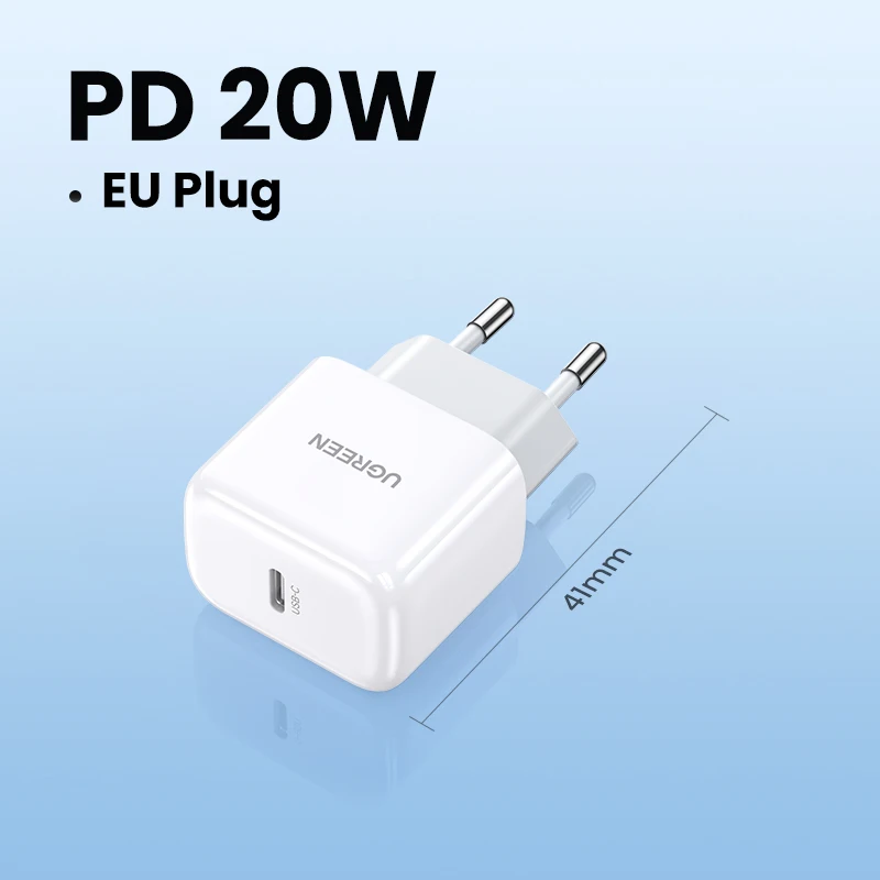 UGREEN Quick Charge 4.0 3.0 QC PD Charger 20W QC4.0 QC3.0 USB Type C Fast Charger for iPhone 15 14 13 12 Xiaomi Phone PD Charger: CH