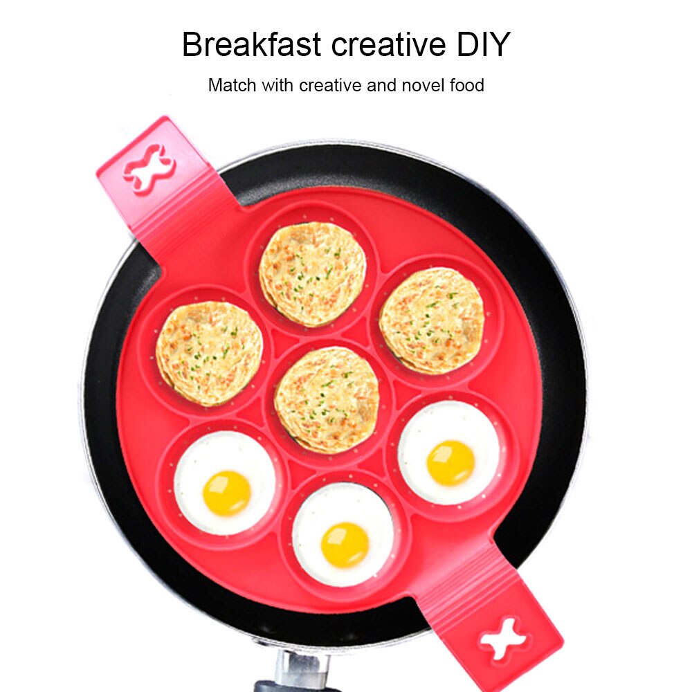 Pancake Maker Nonstick Cooking Tool Egg Ring Maker Egg Silicone Mold Pancake Cheese Egg Cooker Pan Kitchen Baking Accessory