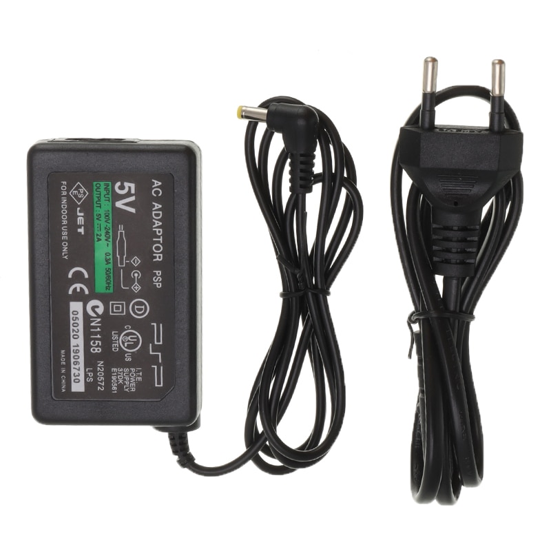 Wtyczka EU/US 5V Domowy Zasilacz Sieciowy Adapter do Sony PlayStation PSP 1000 2000 3000 Kabel Ładujący Przenośny: Wtyczka UE